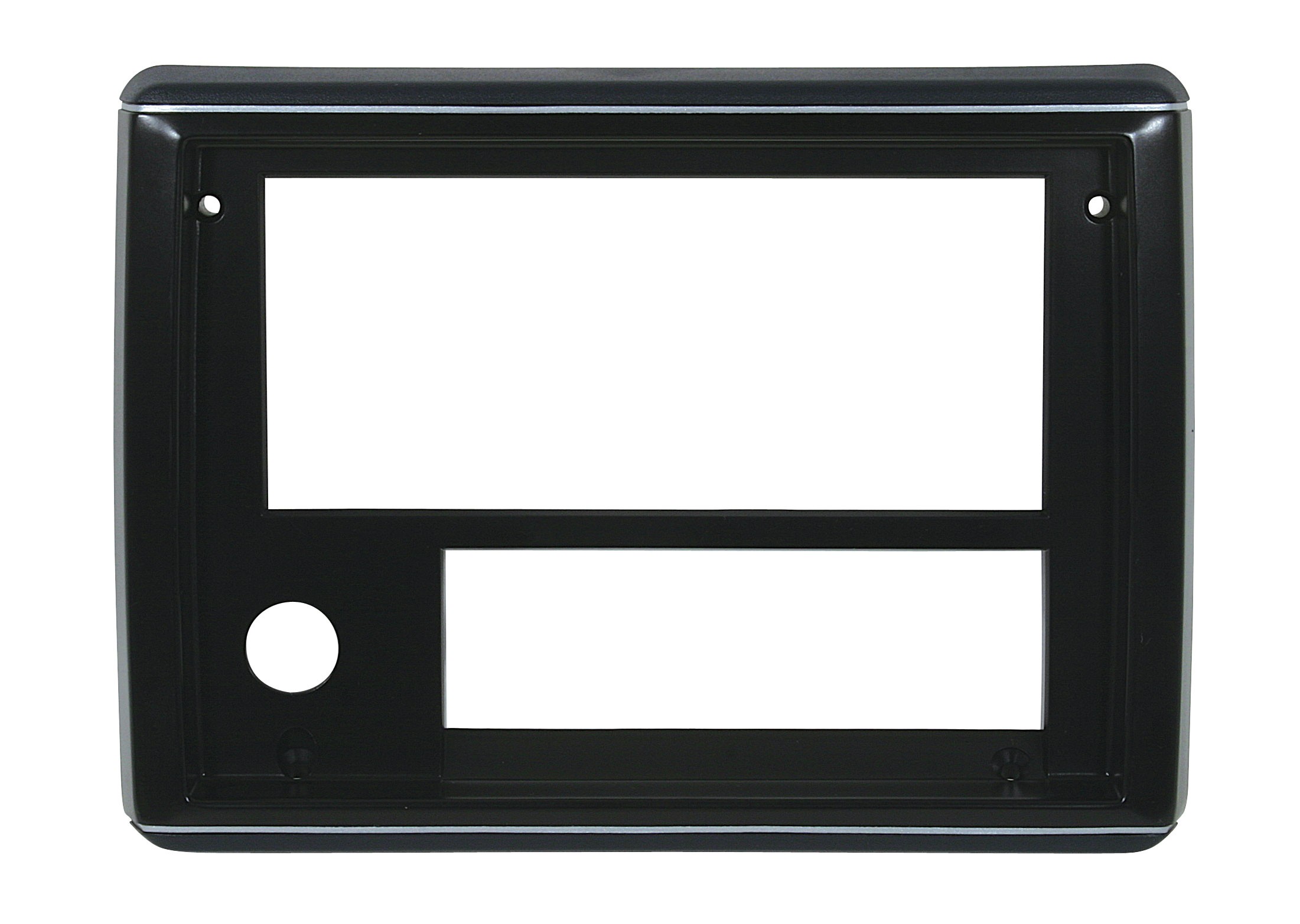 RADIO FACE PLATES 86-87, Dk Blue with Silver Trim