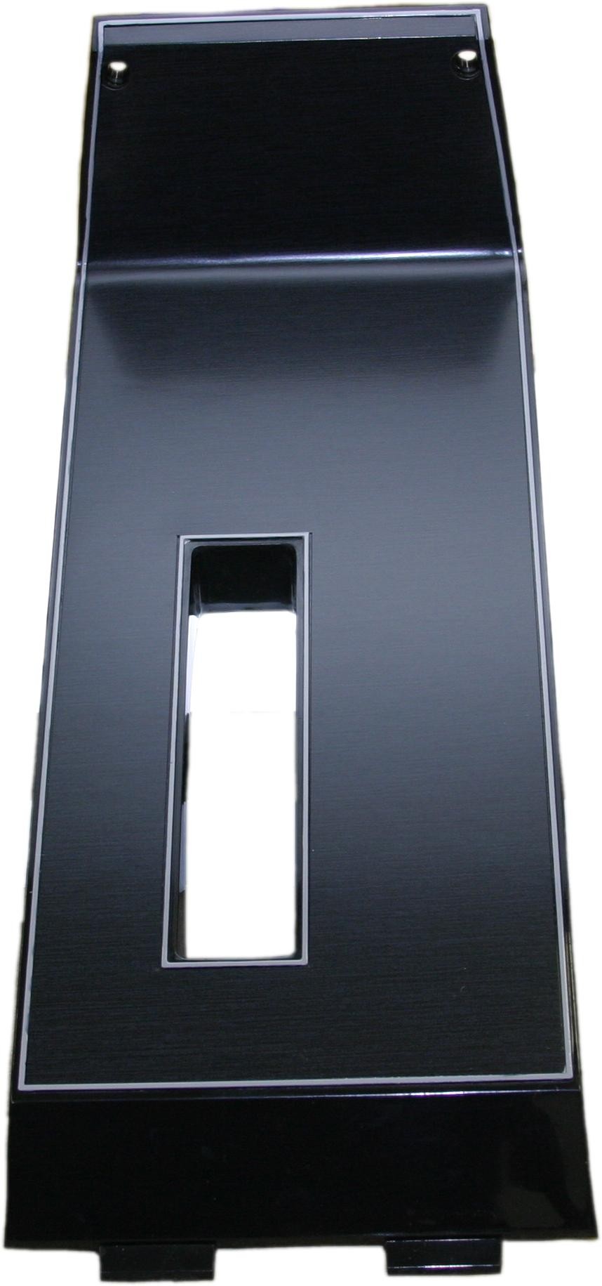 CONSOLE SHIFT TRIM PLATES 85, Brushed Black w/Grey Trim