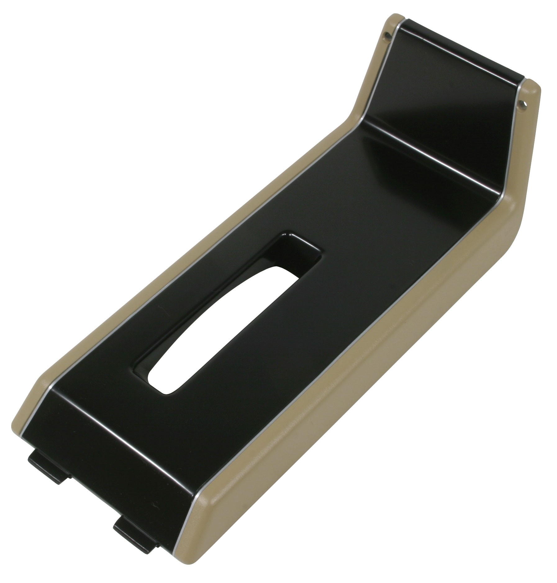 CONSOLE SHIFT TRIM PLATES 86-87, Dk Saddle with Silver Trim