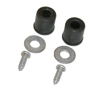 FUEL FILLER DOOR BUMPERS 60, with washers & screws, pair