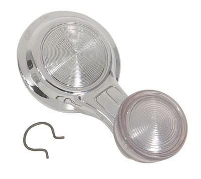 VENT WINDOW HANDLES 68-72, Clear knob, each