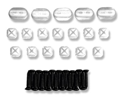 HEADER PANEL HARDWARE KITS 80-81, Headlight bezel & grill mounting, complete, 36 pieces