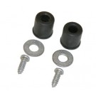 FUEL FILLER DOOR BUMPERS 60, with washers & screws, pair