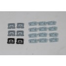 WINDOW MOLDING CLIPS 78-87, Rear Window Molding Clip Set, 18 pieces