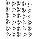 BODY MOLDING CLIPS 60, Fin Molding Clip Set  30 pieces